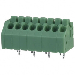 8 Position Wire to Board Terminal Block 45° (135°) Angle with Board 0.138