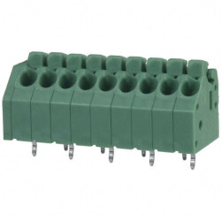 9 Position Wire to Board Terminal Block 45° (135°) Angle with Board 0.138