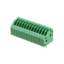 13 Position Wire to Board Terminal Block 45° (135°) Angle with Board 0.098