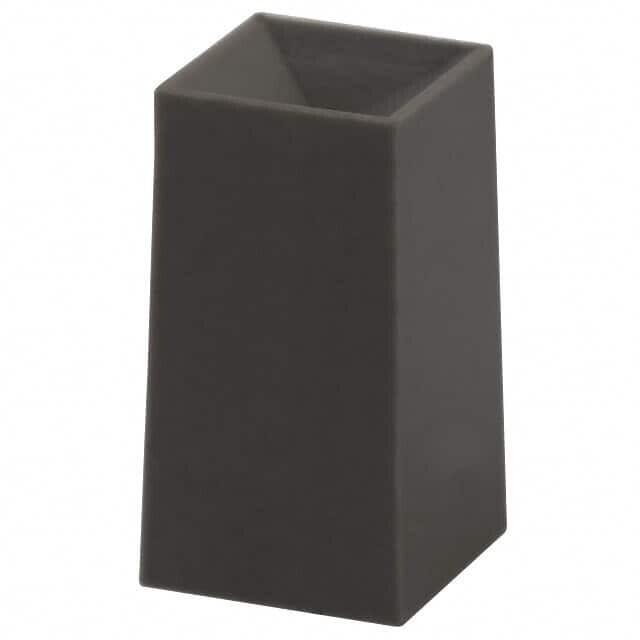 Square, Concave Pushbutton Switch Cap Gray, Dark Snap Fit