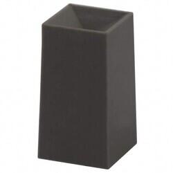 Square, Concave Pushbutton Switch Cap Gray, Dark Snap Fit - E-Switch