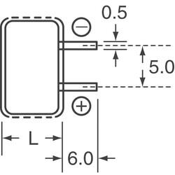 1F (EDLC) Supercapacitor 5.5V Radial, Can 30Ohm @ 1kHz 1000 Hrs @ 70°C - 3