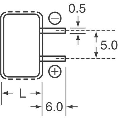 1F (EDLC) Supercapacitor 5.5V Radial, Can 30Ohm @ 1kHz 1000 Hrs @ 70°C - 3