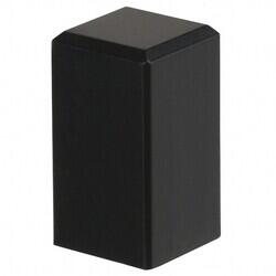 Square Pushbutton Switch Cap Black Snap Fit - E-Switch
