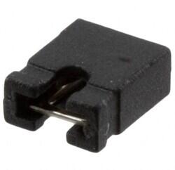 2 (1 x 2) Position Shunt Connector Black Open Top 0.100