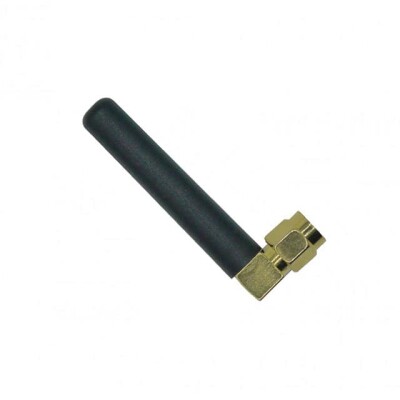 2.45GHz Bluetooth, Wi-Fi, WLAN, Zigbee™ Whip, Right Angle RF Antenna 2.4GHz ~ 2.5GHz 1dBi SMA Male Connector Mount - 1