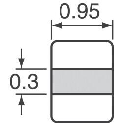2.45GHz Center Band Pass Ceramic Filter 100 MHz 50Ohm 0805 (2012 Metric), 4 PC Pad - 4