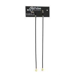 2.4GHz, 5.4GHz Bluetooth, Wi-Fi, Zigbee™ Flat Patch RF Antenna 2.4GHz ~ 2.5GHz, 4.9GHz ~ 5.925GHz 6dBi U.FL (UMCC), IPEX MHF1 Adhesive - Pulse Electronics