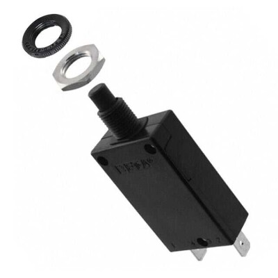 Circuit Breaker Thermal 12A 250 V AC 50 V DC Push-Push Panel Mount - 1