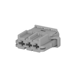 3 Rectangular Connectors - Housings Housing for Female Insert Gray 0.217