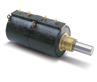 1k Ohm 2 Gang Linear Panel Mount Potentiometer 10.0 Turns Wirewound 2W Solder Lug - 1