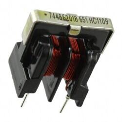 1.8 mH @ 10 kHz 2 Line Common Mode Choke Through Hole 1A DCR 310mOhm - Würth Elektronik