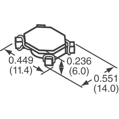 88µH @ 100kHz 2 Line Common Mode Choke Surface Mount 3.95A DCR 10mOhm (Typ) - 2