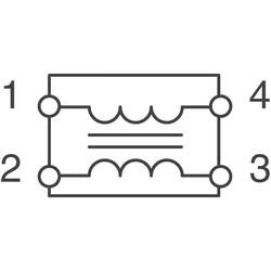 2 Line Common Mode Choke Surface Mount 700 Ohms @ 100MHz 4A DCR 15mOhm - 2