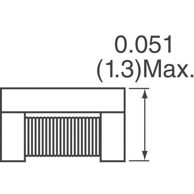 2 Line Common Mode Choke Surface Mount 90 Ohms @ 100 MHz 400mA DCR 190mOhm - 2