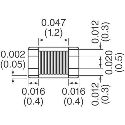 2 Line Common Mode Choke Surface Mount 90 Ohms @ 100 MHz 400mA DCR 190mOhm - 4