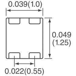 2 Line Common Mode Choke Surface Mount 90 Ohms @ 100 MHz 100mA DCR 1.75Ohm - 2