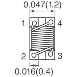 2 Line Common Mode Choke Surface Mount 90 Ohms @ 100 MHz 370mA DCR 300mOhm - Würth Elektronik (1)