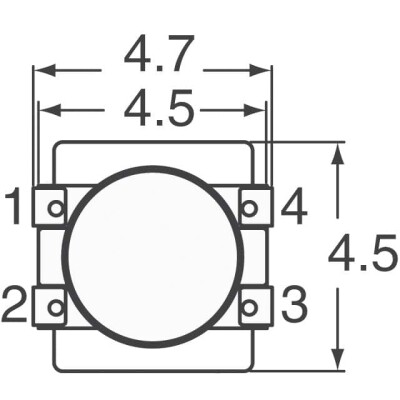 2 Line Common Mode Choke Surface Mount 900 Ohms @ 100 MHz 2.3A DCR 60mOhm - 3