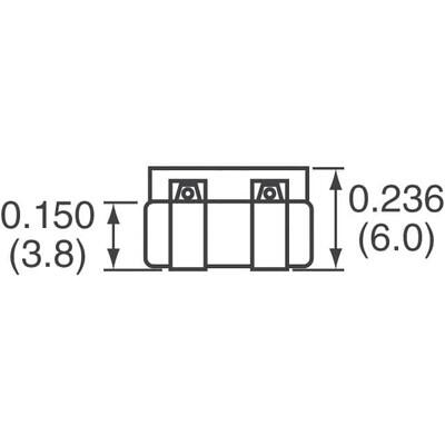 2 Line Common Mode Choke Surface Mount 1 kOhms @ 100 MHz 6A DCR 14mOhm - 2