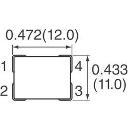 2 Line Common Mode Choke Surface Mount 1 kOhms @ 100 MHz 6A DCR 14mOhm - 3