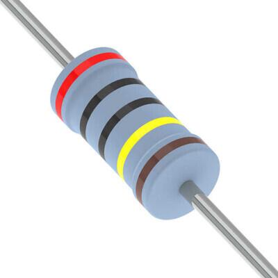 2 MOhms ±1% 0.25W, 1/4W Through Hole Resistor Axial Metal Film - 1