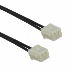 2 Position Cable Assembly Rectangular Socket to Socket, Reversed 0.833' (254.00mm, 10.00