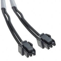 2 Position Cable Assembly Rectangular Socket to Socket 1.48' (450.00mm) - Molex