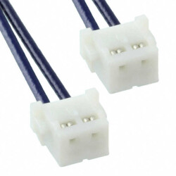 2 Position Cable Assembly Rectangular Socket to Socket, Reversed 0.500' (152.40mm, 6.00
