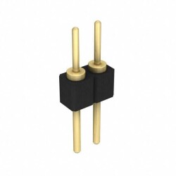 2 Position Header Connector Male Pin Gold - 1