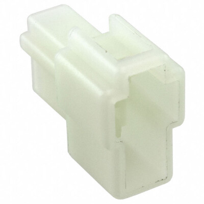 2 Position Housing Connector Male, Tab Natural 0.250