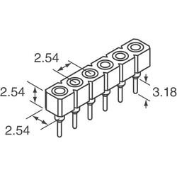 2 Position Receptacle Connector 0.100