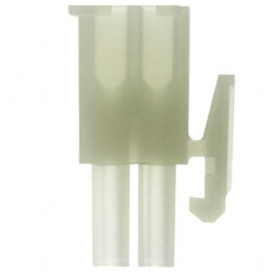 2 Position Rectangular Housing Connector Plug Natural 0.163