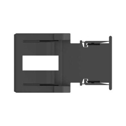 2 Position Rectangular Housing Connector Receptacle Black 0.492