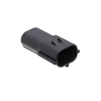 2 Position Rectangular Housing Connector Receptacle Black - 1