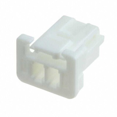 2 Position Rectangular Housing Connector Receptacle White 0.079