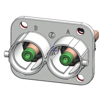 2 Position Rectangular Receptacle Connector Crimp - 1