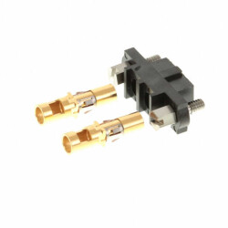 2 Position Rectangular Receptacle Connector Solder Gold 12 AWG - Harwin Inc.