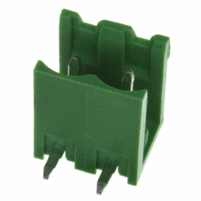 2 Position Terminal Block Header, Male Pins, Shrouded (2 Side) 0.200