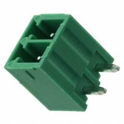 2 Position Terminal Block Header, Male Pins, Shrouded (4 Side) 0.138