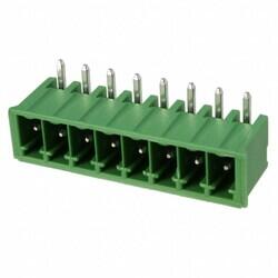 2 Position Terminal Block Header, Male Pins, Shrouded (4 Side) 0.197