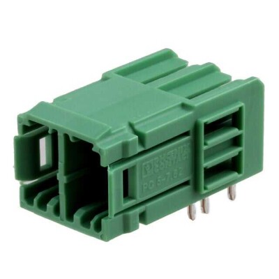 2 Position Terminal Block Header, Male Pins, Shrouded (4 Side) 0.300