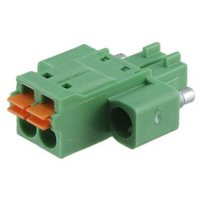 2 Position Terminal Block Plug, Female Sockets 0.138