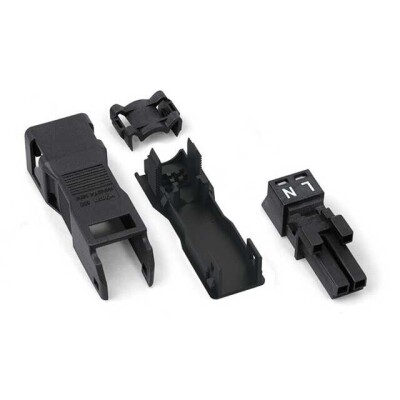 2 Position Terminal Block Plug, Female Sockets 0.173