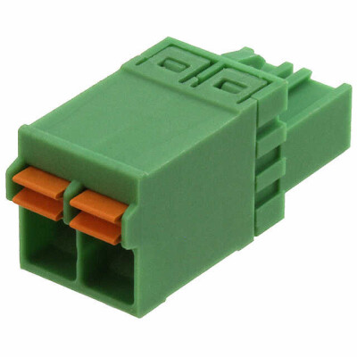 2 Position Terminal Block Plug, Female Sockets 0.200