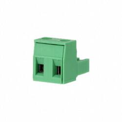 2 Position Terminal Block Plug, Female Sockets 0.300