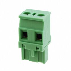 2 Position Terminal Block Plug, Female Sockets 0.300