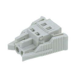 2 Position Terminal Block Plug, Female Sockets 0.197