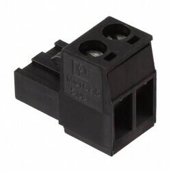 2 Position Terminal Block Plug, Female Sockets 0.200