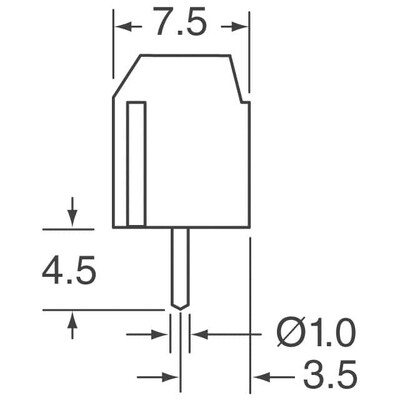 2 Position Wire to Board Terminal Block Horizontal with Board 0.197